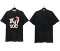 Palm Angels I Love You Palm Tree Heart Graphic T-Shirt - Black