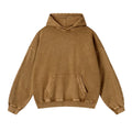 Kanye Heavyweight Vintage Washed Hoodie – Light Brown