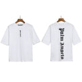 Palm Angels Vertical Gothic Logo T-Shirt - White