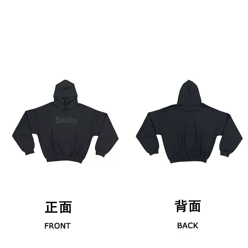 Kanye West Heavyweight Fleece Hoodie – Black / "Bully" Logo