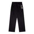 Needles Style Embroidered Butterfly Fine-Stripe Track Pants - Black