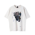Saint Michael Sci-Fi Mech & Character Art Vintage T-Shirt - Off-White