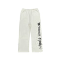 Kanye West Heavyweight Fleece Sweatpants – Off-White / Cyrillic Logo