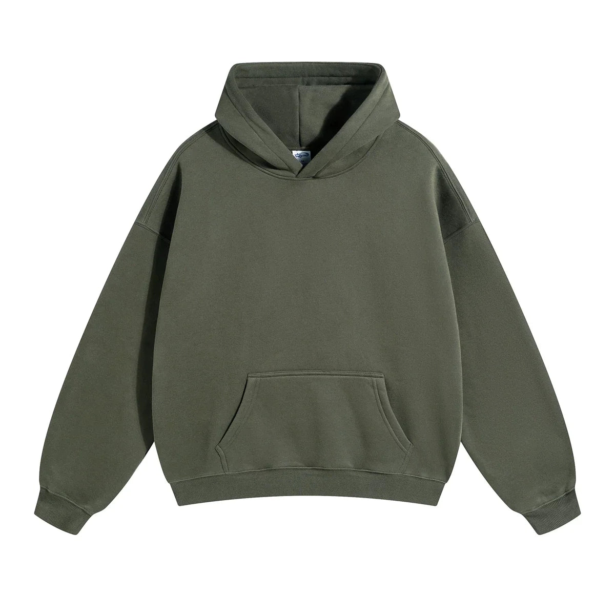Kanye West Minimalist Heavyweight Fleece Hoodie – Olive Green