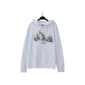 Palm Angels Spray-Effect Decapitated Bear Hoodie - Light Blue