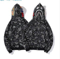BAPE Shark Starry Night Camo Full‑Zip Hoodie