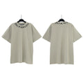Palm Angels Neckline Collar Logo T-Shirt - Sage Green/Miami