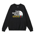 The North Face x Gucci Signature Logo Crewneck Sweatshirt – Black